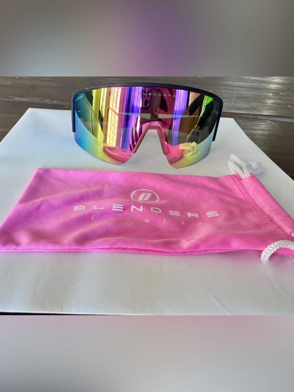 Blenders Eyewear Women's Rainbow Shield Sunglasses - Multicolor Mirror